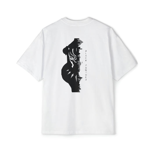 Black Panther White Oversized T-Shirt
